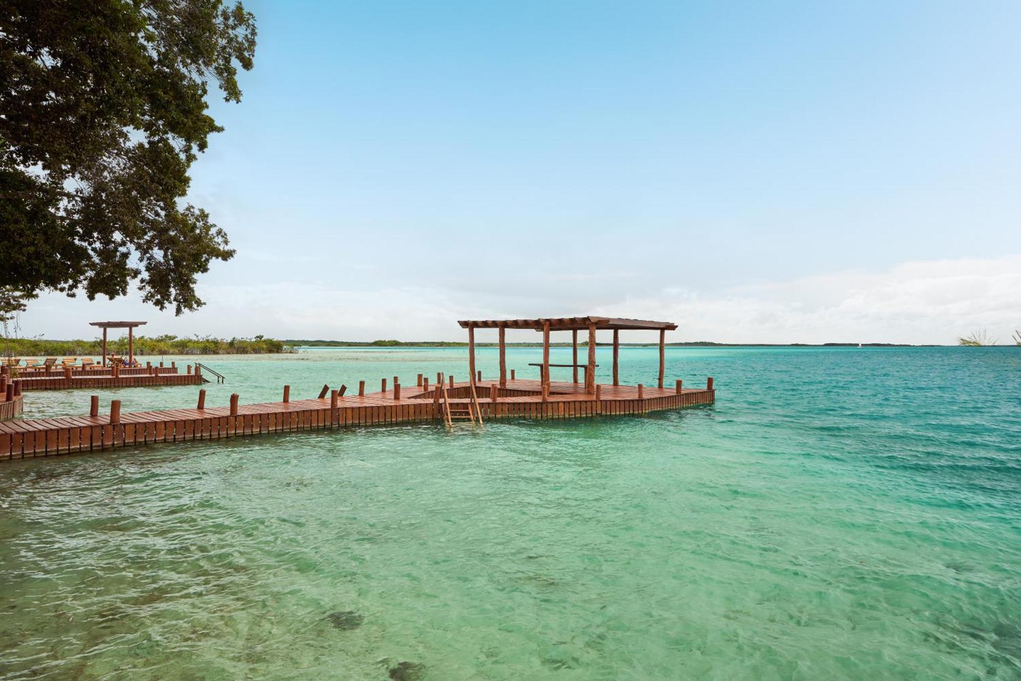 Cristalino Lagoon Front Hotel, Restaurant & Spa Bacalar Eksteriør bilde