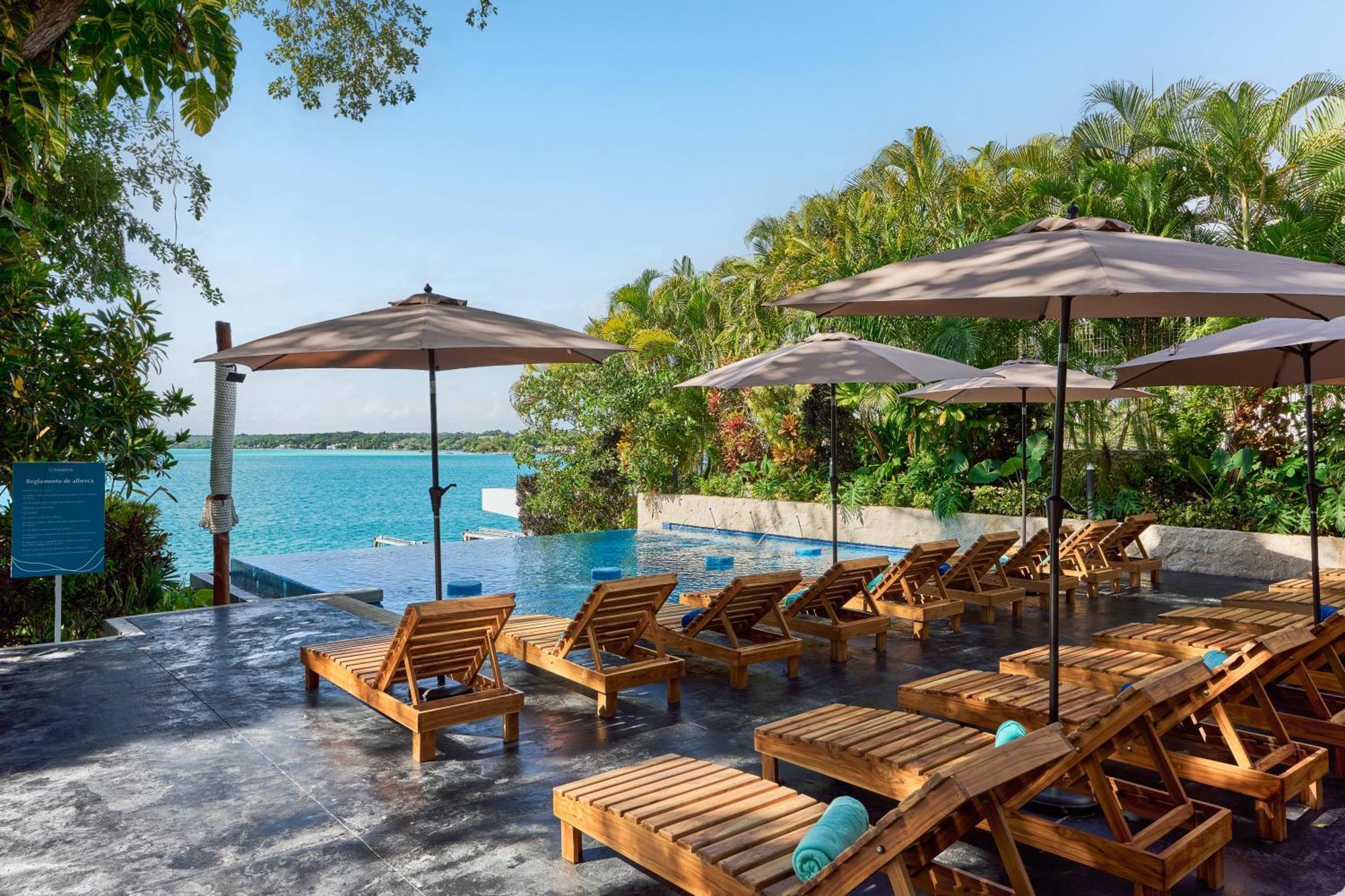 Cristalino Lagoon Front Hotel, Restaurant & Spa Bacalar Eksteriør bilde