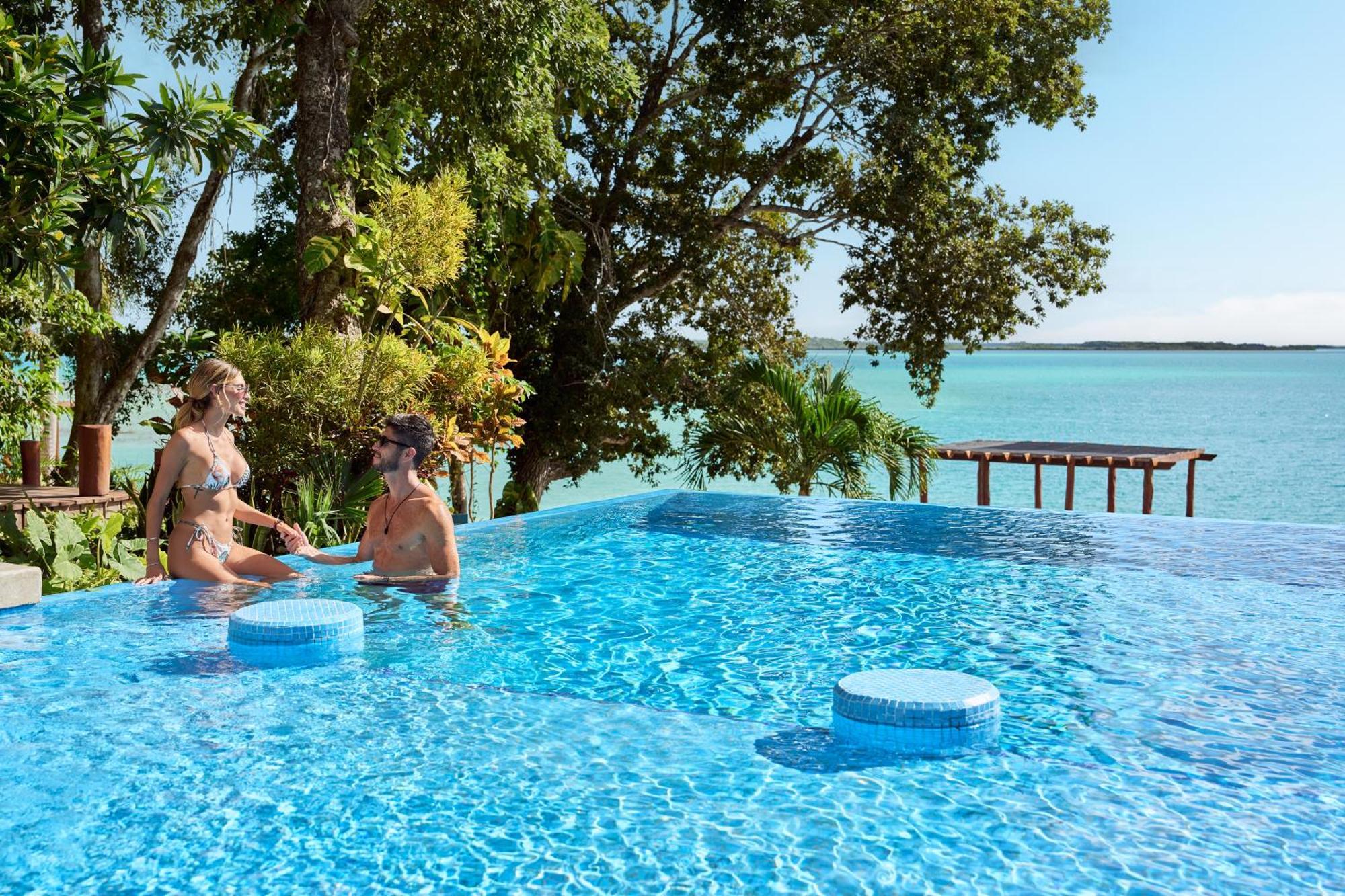 Cristalino Lagoon Front Hotel, Restaurant & Spa Bacalar Eksteriør bilde
